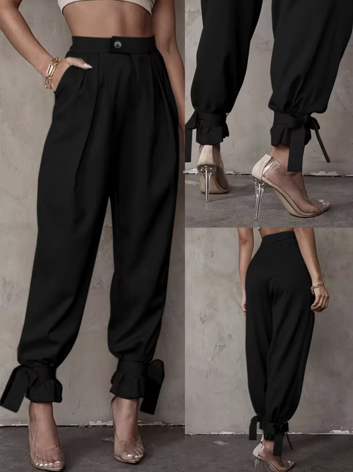 Women's Elegant, Casual, Fashionable, Outdoor Sports, Slimming, Versatile, Japanese, European and American Suit Pants
