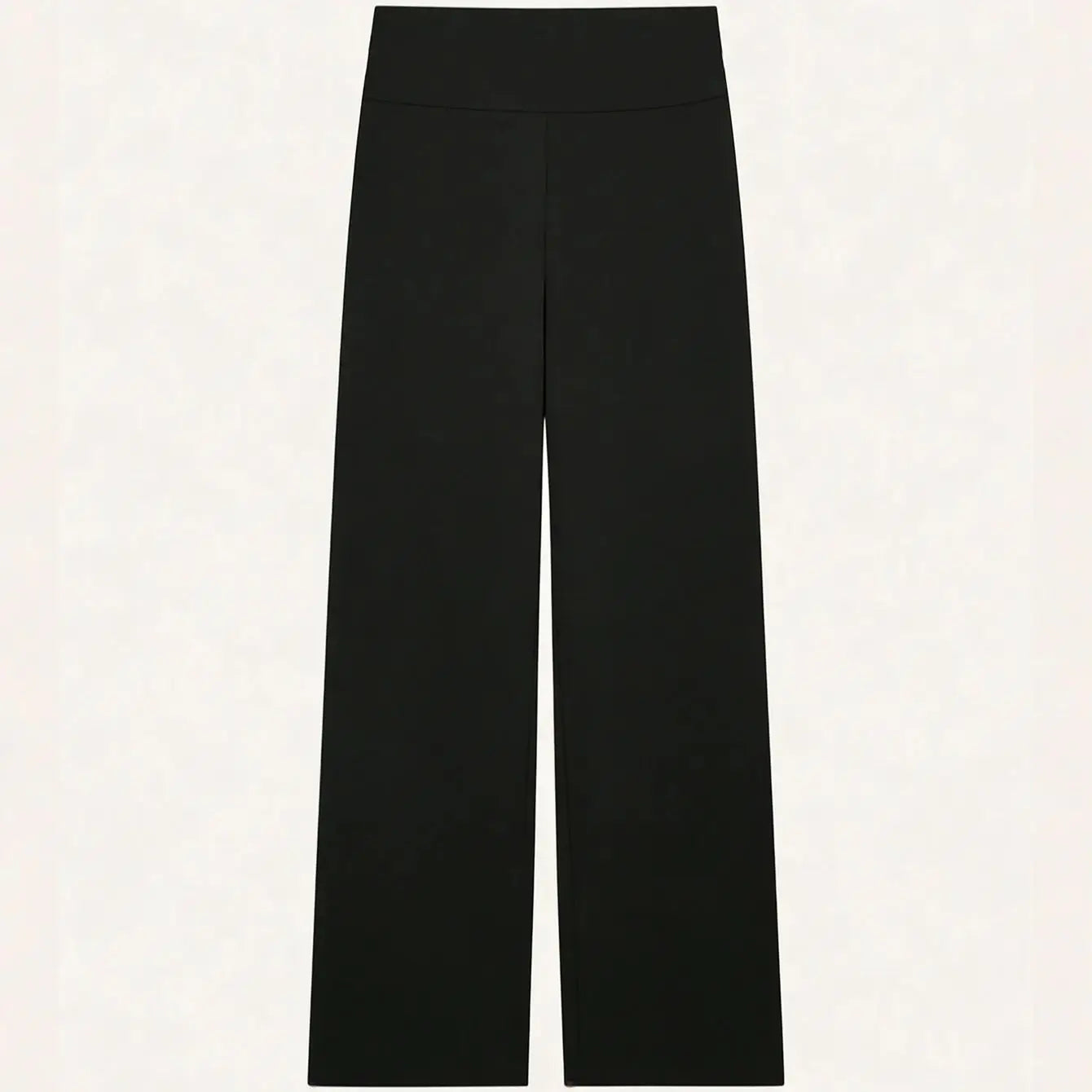 Winter Women's Fleece Lined Warm Pants High Waist Flared Leg Stretchy Thickened Trousers Slim Fit Comfortable Daily Casual Wear