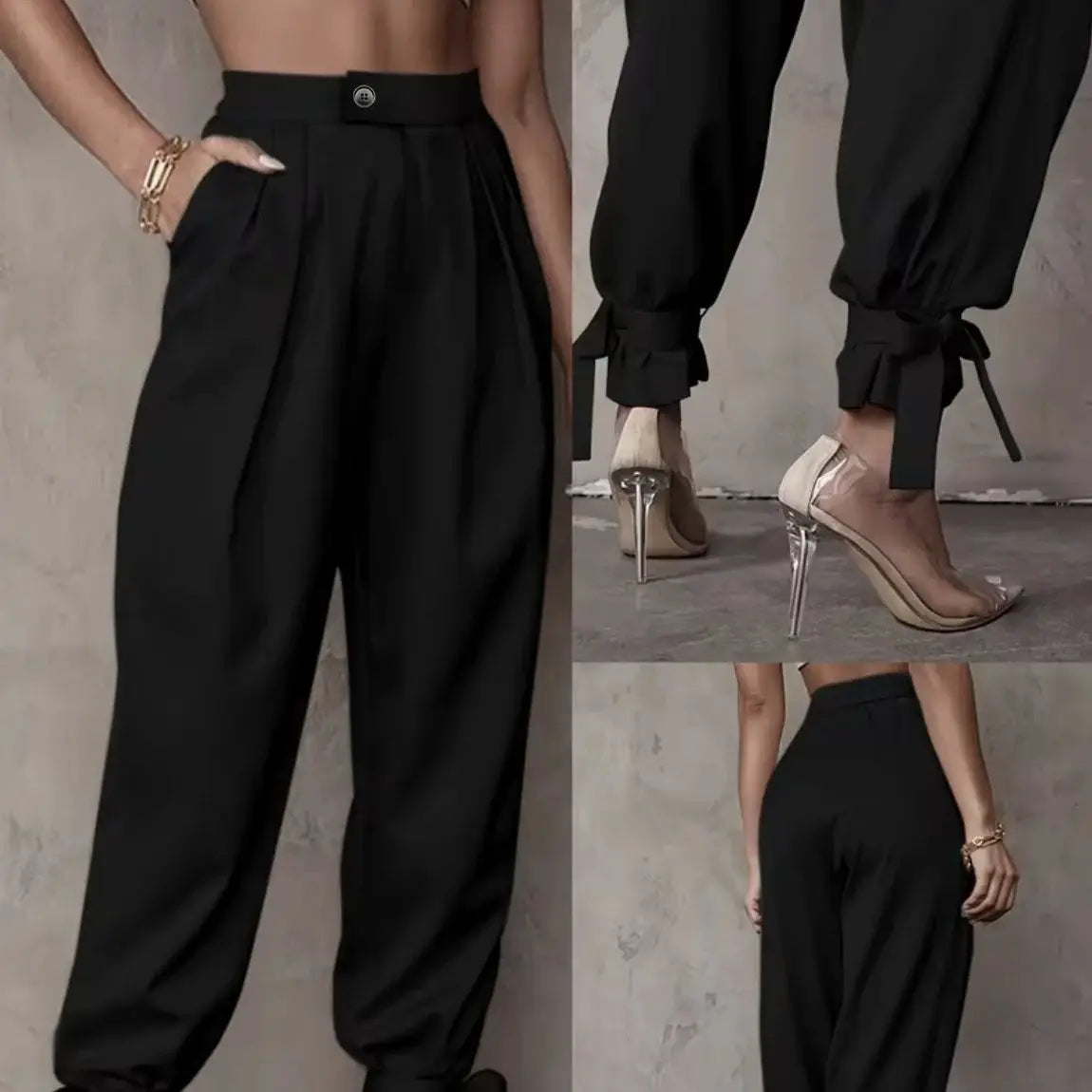 Women's Elegant, Casual, Fashionable, Outdoor Sports, Slimming, Versatile, Japanese, European and American Suit Pants