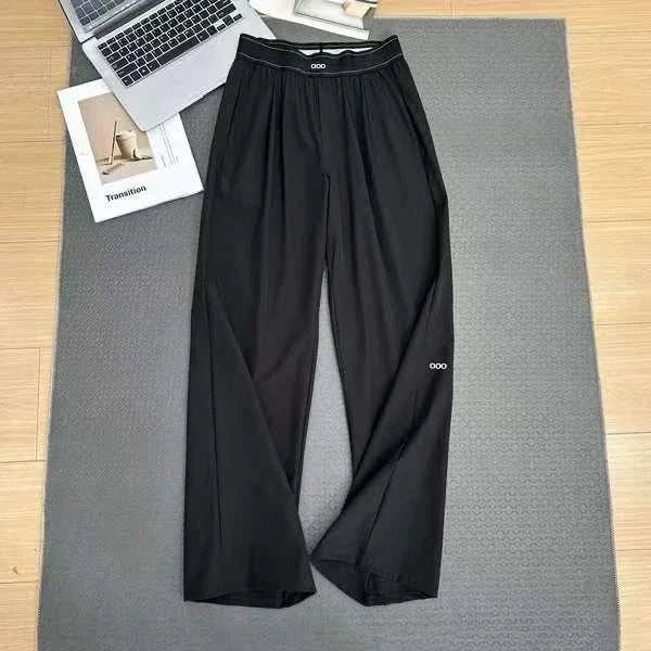 Women's High Waist Loose Yoga Pants Quick Dry Breathable Casual Wide Leg Sports Trousers